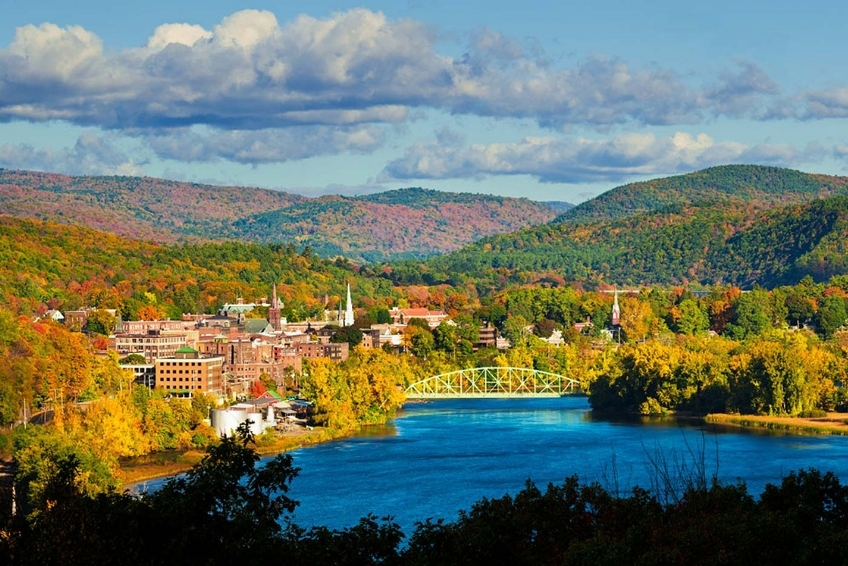 Brattleboro Vermont In Fall