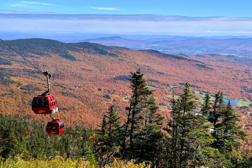 Fall Gondola ride in Vermont