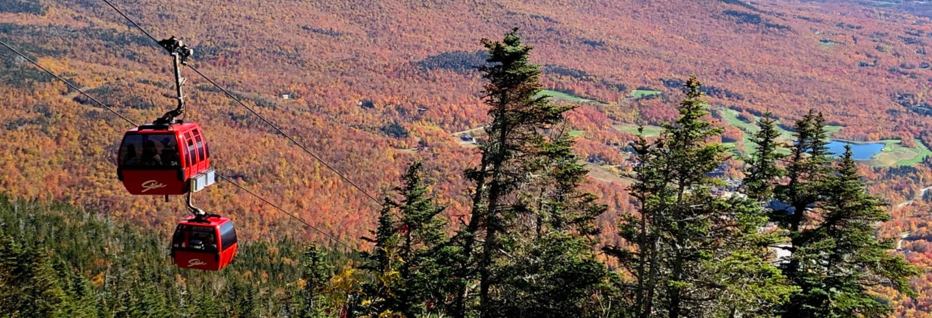 Fall Gondola ride in Vermont