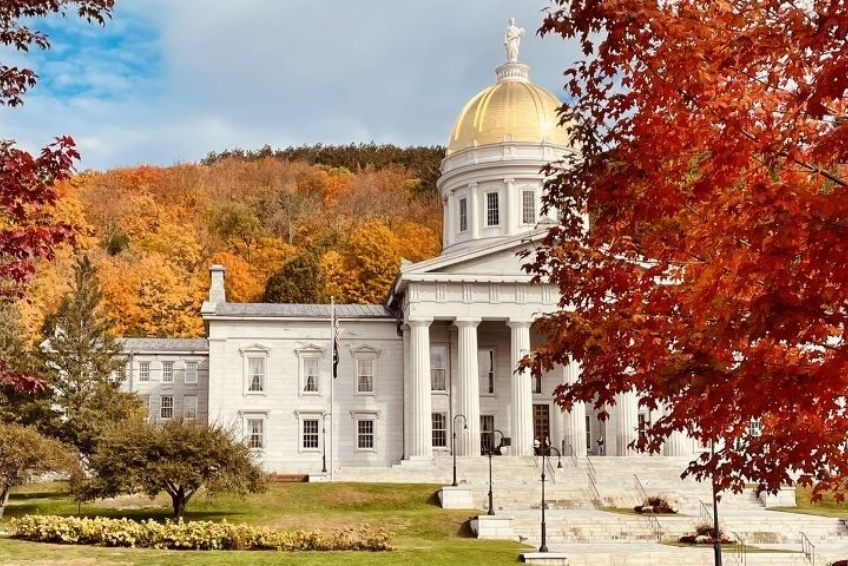 Montpelier Vermont In Fall