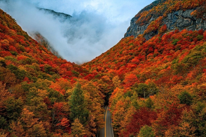 Smugglers Notch Vermont In Fall