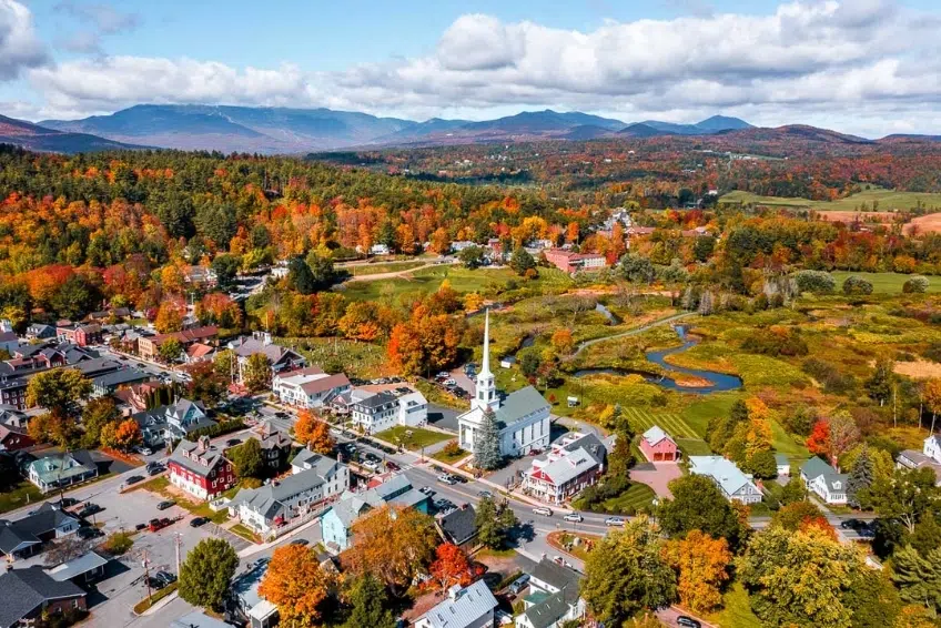 Stowe Vermont In Fall