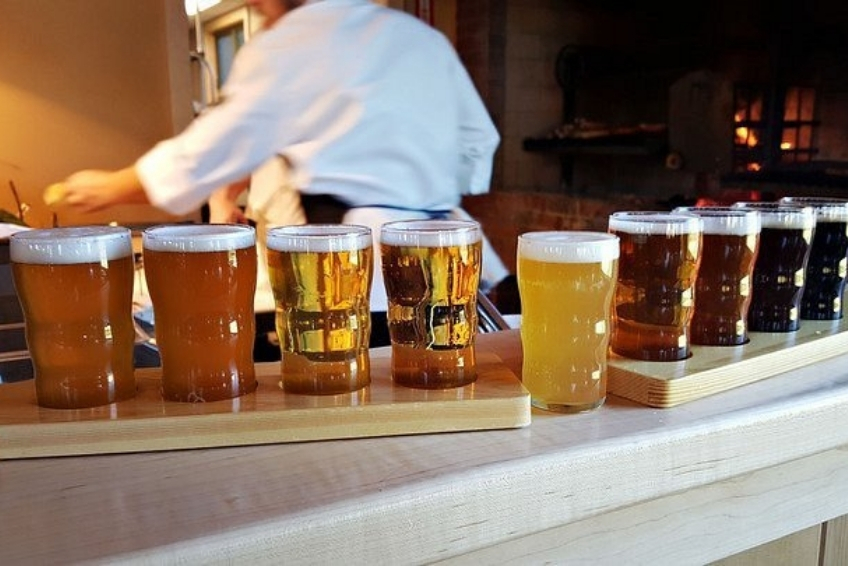 Brewery flight at Trapp Family Lodge