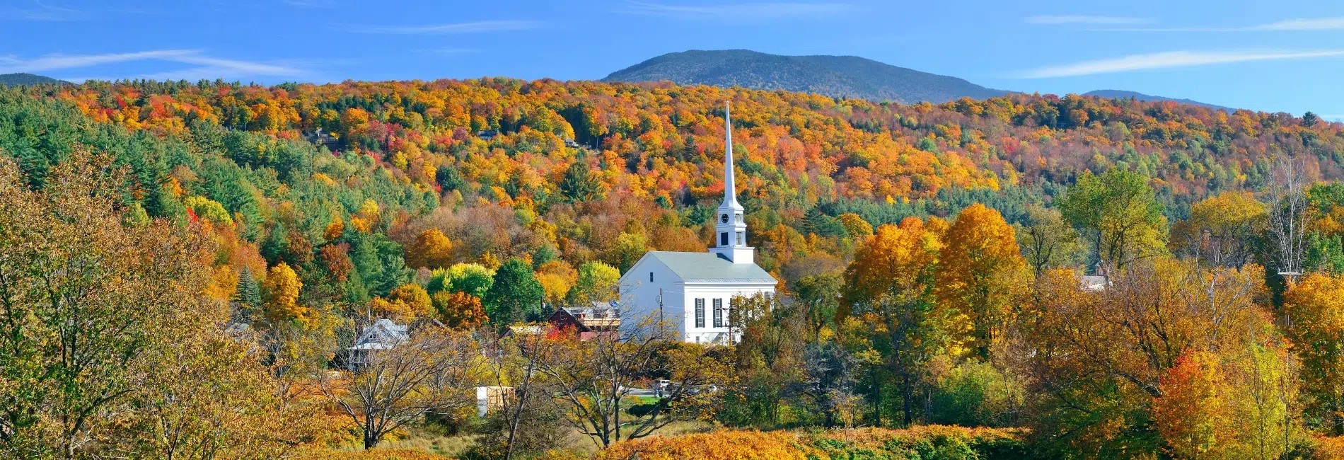 Stowe, Vermont in fall Stowe, Vermont in fall