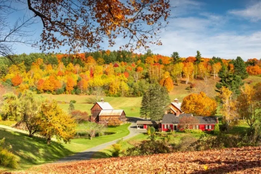 Woodstock Vermont In Fall