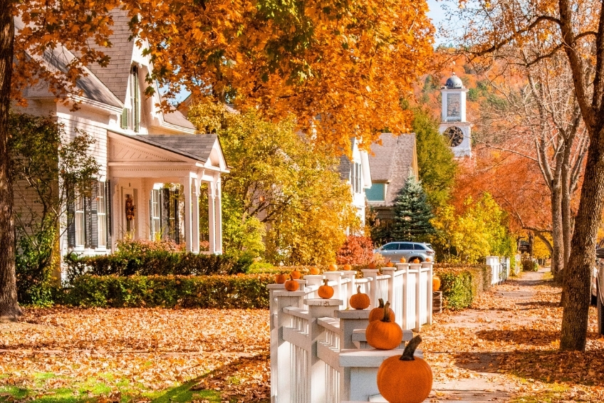 Woodstock Vermont In Fall