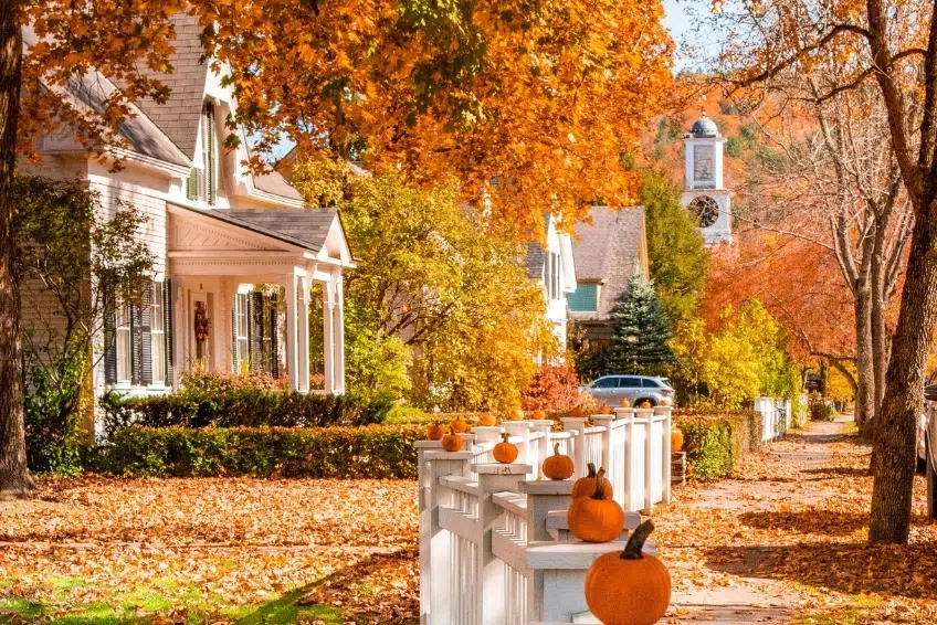 Woodstock Vermont In Fall