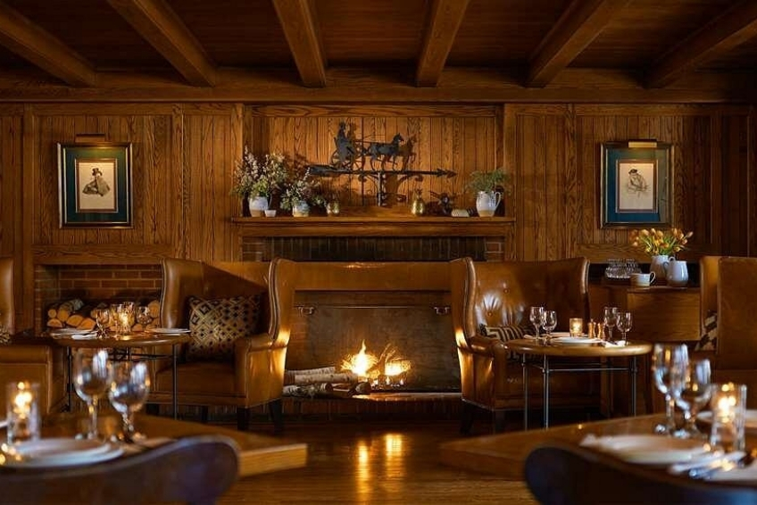Fireside dining at Woodstock Inn and Resort