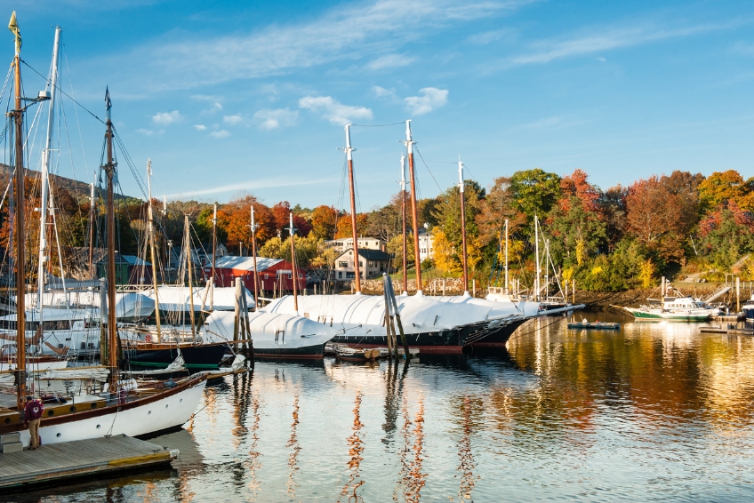 Boats In Camden Harbor
