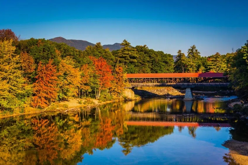 Covered Bridge In North Conway