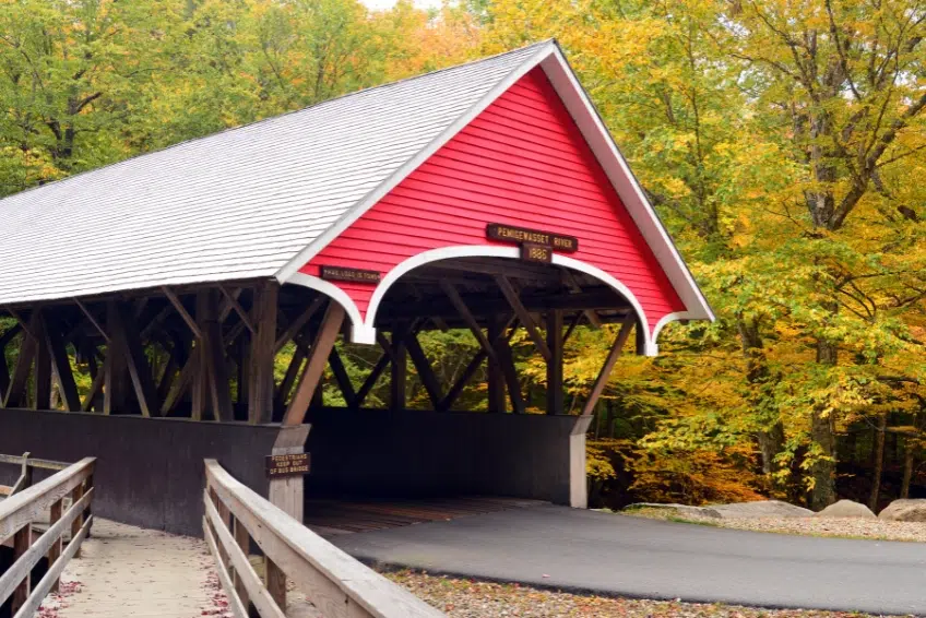 Covered Bridge in Franconia Notch State Park